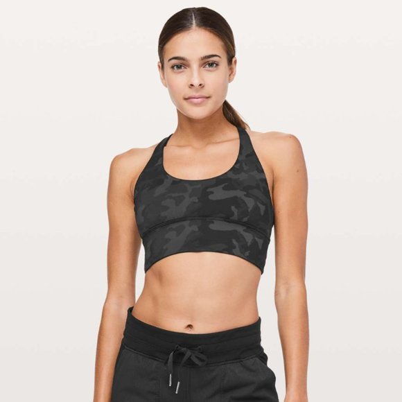 lululemon athletica Other - ❌SOLD ❌ Lululemon Free To Be Moved Bra Incognito Camo Multi Grey Size 4
